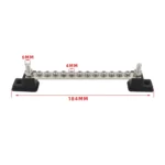 CP-3051 150A 12-48V RV Yacht 12-way Busbar with 14pcs Terminals - Image 6