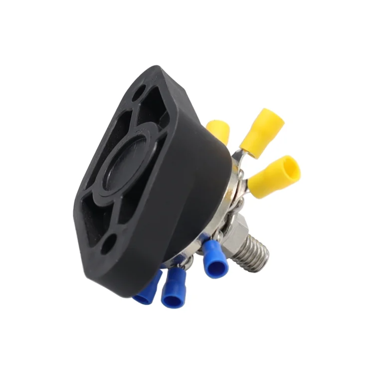 EDA004241302A_3.webp 3/8 inch M10 RV Yacht 8-way Terminal Stud with 2 M5x20 Screws + 16pcs Terminals - Image 4