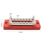 CP-3110 1 Pair 150A 12-48V RV Yacht Double-row 6-way Busbar - Image 6