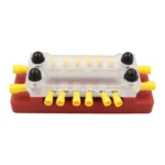 CP-3114 1 Pair 150A 12-48V RV Yacht Double-row 6-way Busbar with 32pcs Terminals - Image 5