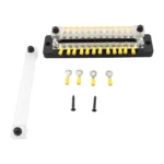 CP-3115 1 Pair 150A 12-48V RV Yacht Double-row 12-way Busbar with 56pcs Terminals - Image 5