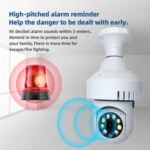 DP36 1080P Smoke Alarm Bulb WiFi Camera, Support IR Night Vision / Motion Detection / Two-way Voice - Image 4