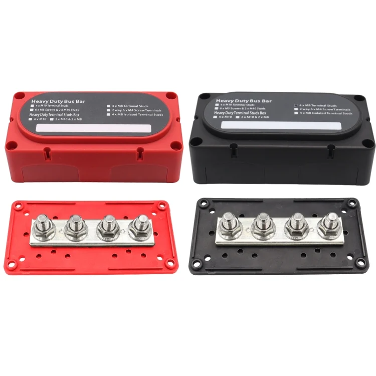 EDA004284901A_5.webp CP-3090 1 Pair  300A 48V 4-way M10 Terminal Busbar - Image 6