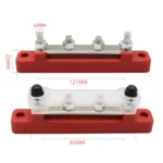 CP-3118 150A 12-48V RV Yacht Single-row 2-way Busbar with 4pcs Terminals - Image 6