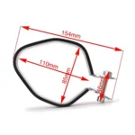 Motorcycle Exhaust Pipe Muffler Carbon Fiber Clamp - Image 5