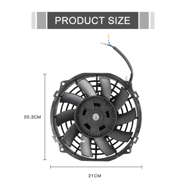 EDA004291801_1.webp 12V 80W Car Powerful Transmission Oil Cooling Fan with Mounting Accessorie - Image 2