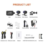 SE3 Dual AHD 1080P Waterproof HD Motorcycle DVR Without Screen, Support TF Card / Cycling Video / Parking Monitoring - Image 8