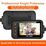 SE60 3.0 inch 1080P Waterproof HD Motorcycle DVR, Support TF Card / Cycling Video / Parking Monitoring - Image 2