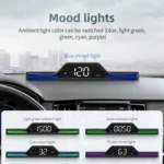 G15 Car HD GPS Head-Up Display with Color Changing Ambient Light - Image 5