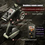 JJR/C Q130 Full-scale Brushless Four-wheel Drive High-speed Pickup RC Car - Image 4
