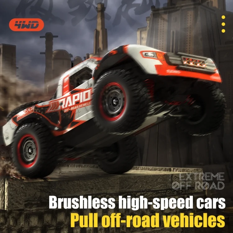EDA004326701A_5.webp JJR/C Q130 Full-scale Brushless Four-wheel Drive High-speed Pickup RC Car - Image 6