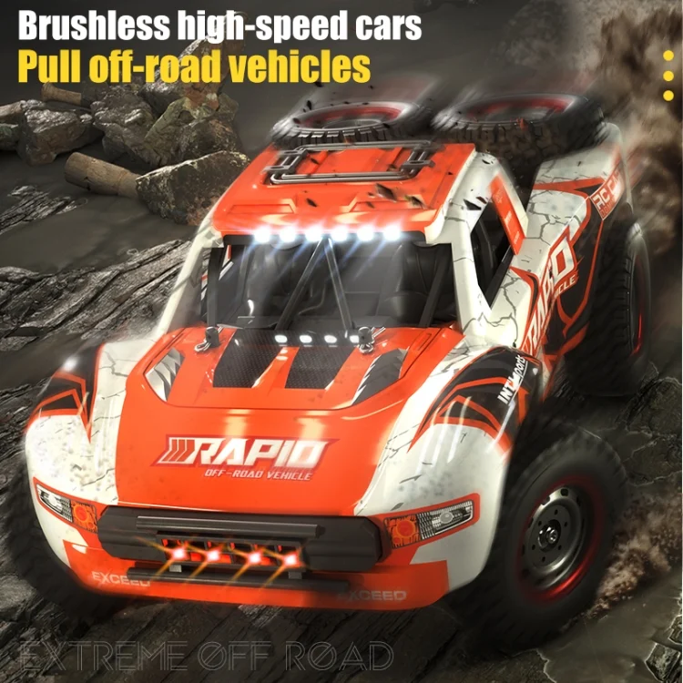 EDA004326701A_6.webp JJR/C Q130 Full-scale Brushless Four-wheel Drive High-speed Pickup RC Car - Image 7