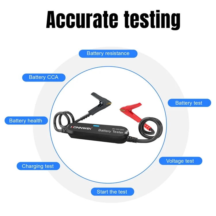 EDA004360001A_3.webp KONNWEI BK200 6V/12V/24V Car Bluetooth Battery Tester - Image 4
