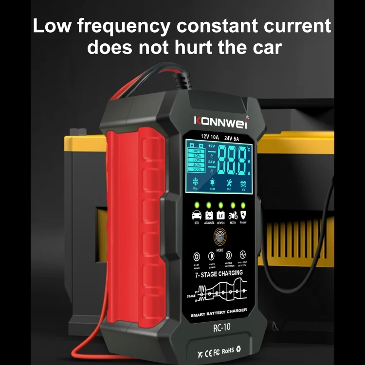 EDA004361301_B2.webp KONNWEI CR-10 2.4 inch Car Battery Charger Battery Pulse Repair Tool - Image 3