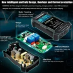 KONNWEI CR-10 2.4 inch Car Battery Charger Battery Pulse Repair Tool - Image 5