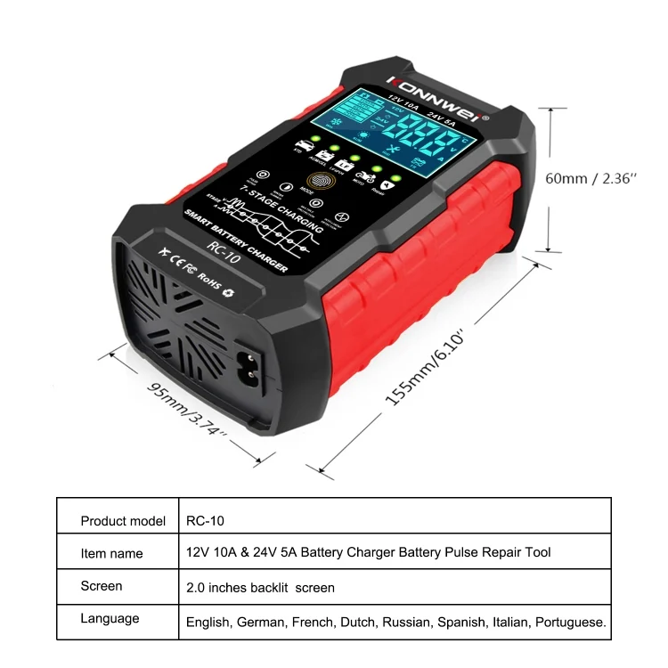 EDA004361301_B6.webp KONNWEI CR-10 2.4 inch Car Battery Charger Battery Pulse Repair Tool - Image 7