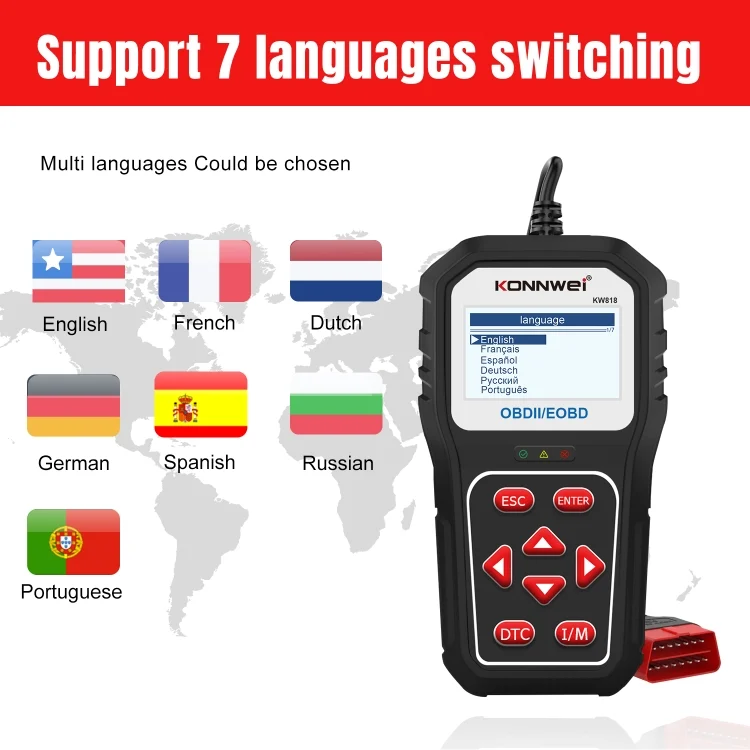 EDA0043651_7.webp KONNWE KW818 Car OBD2 Bluetooth Fault Detector Diagnostic Tools - Image 8