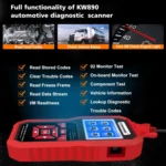KONNWEI KW890 2 in 1 Car OBD2 Fault Detector + Maintenance Light Reseter - Image 3