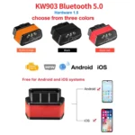 KONNWEI KW903 Bluetooth 5.0 OBD2 Car Fault Diagnostic Scan Tools Support IOS / Android - Image 2