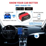 KONNWEI KW903 Bluetooth 5.0 OBD2 Car Fault Diagnostic Scan Tools Support IOS / Android - Image 4