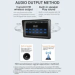 B5300A 7 inch Wireless CarPlay Car Bluetooth MP5 Player, Support Mobile Phone Interconnection - Image 4