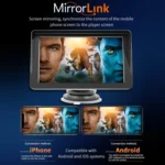 B5300 7 inch Wireless CarPlay Car Bluetooth MP5 Player, Support Mobile Phone Interconnection - Image 7