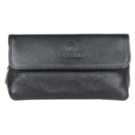 FIREDOG CL07 Portable Handcrafted Cowhide Double Pipe Bag