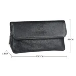 FIREDOG CL07 Portable Handcrafted Cowhide Double Pipe Bag - Image 3