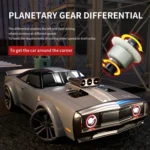 JJR/C Q142 Full Scale Electric Four-wheel Drive Muscle High Speed Drift RC Car - Image 6