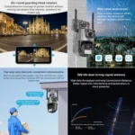 QX81 Humanoid Recognition AI Alarm WIFI Spherical Dual 2MP IP Camera - Image 9