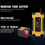 FOXSUR 12V / 24V / 10A Car / Motorcycle Battery Smart Repair Lead-acid Battery Charger - Image 7