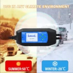 CAT-280 2 in 1 Car Battery Charger & Color Screen Battery Tester, EU Plug - Image 9