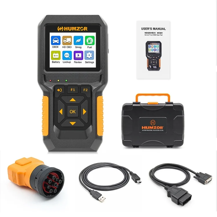 EDA0045309_2.webp HUMZOR NC601 12-24V Car and Truck OBD2 Scan Tool Diagnostic Tool - Image 3
