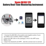 Vgate BA100 Car 12V Bluetooth 4.0 Battery Assistant Analyzer Tester - Image 3