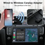 THT-020-2 USB + USB-C / Type-C Wired to Wireless Carplay Adapter for iPhone - Image 4