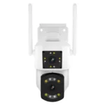 ESCAM PT210 2x3MP Dual Lens Dual Screen Monitor WiFi Camera Support Two-way Voice & Motion Detection & Cloud Storage