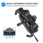 WUPP CS-1848B2 15W Motorcycle Wireless Fast Charging Phone Navigation Holder - Image 6