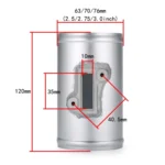 XH-UN605 Car Modified Engine Air Flow Meter Flange Intake Sensor Base for Honda / Ford / Nissan - Image 3