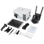 SHIWOJIA IP66 Waterproof 4G 3MP Solar Dome IP Camera, Two-way Audio & PIR Motion Detection & Night Vision - Image 13
