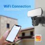 ESCAM QF615 3MP IP66 Waterproof WiFi IP Camera & Floodlight, Support Night Vision / PIR Motion Detection / Two-way Audio - Image 4