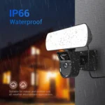 ESCAM QF615 3MP IP66 Waterproof WiFi IP Camera & Floodlight, Support Night Vision / PIR Motion Detection / Two-way Audio - Image 8