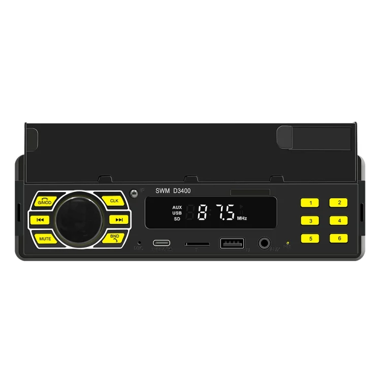 EDA004737201A_1.webp SWM D3400 Car Bluetooth MP3 Player Support Smart Voice Assistant / FM - Image 2