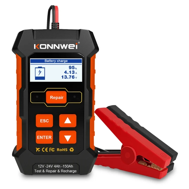 EDA004802701A.webp KONNWEI KW520 12V / 24V 3 in 1 Car Battery Tester with Detection & Repair & Charging Function - Image 1