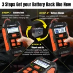 KONNWEI KW520 12V / 24V 3 in 1 Car Battery Tester with Detection & Repair & Charging Function - Image 3