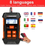 KONNWEI KW520 12V / 24V 3 in 1 Car Battery Tester with Detection & Repair & Charging Function - Image 8