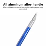 6 in 1 Aluminum Alloy DIY Carving Tool Handmade Pen Knife - Image 3