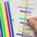 Transparent Strip Color Fluorescent Waterproof Sticky Note Long Strip Index Sticker - Image 10