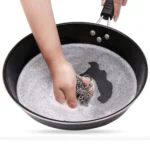 Stainless Steel Round Iron Cleaner Pot Brush Scrubber Home Cookware Kitchen Cleaning Tool - Image 7