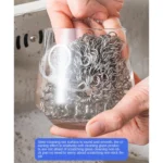 Stainless Steel Round Iron Cleaner Pot Brush Scrubber Home Cookware Kitchen Cleaning Tool - Image 8