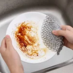 Stainless Steel Round Iron Cleaner Pot Brush Scrubber Home Cookware Kitchen Cleaning Tool - Image 10